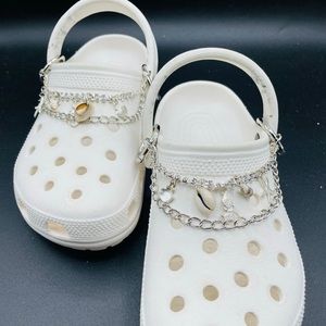 Crocs Exclusive Silver Sea Shell Ring Chain